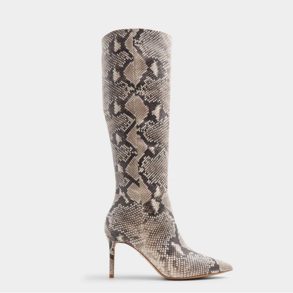 Aldo Snakeskin Pattern Knee-High Boots – Size 6 – Worn Once - Picture 1 of 13